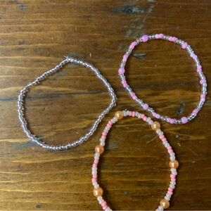 Set of Three Beaded Bracelets